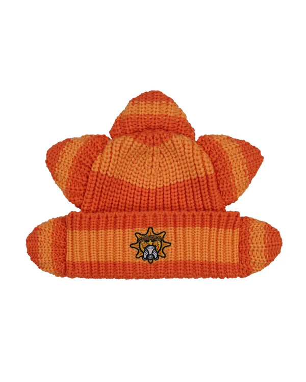 GLO GANG Glo Rising Sun Beanie (Orange Stripe)