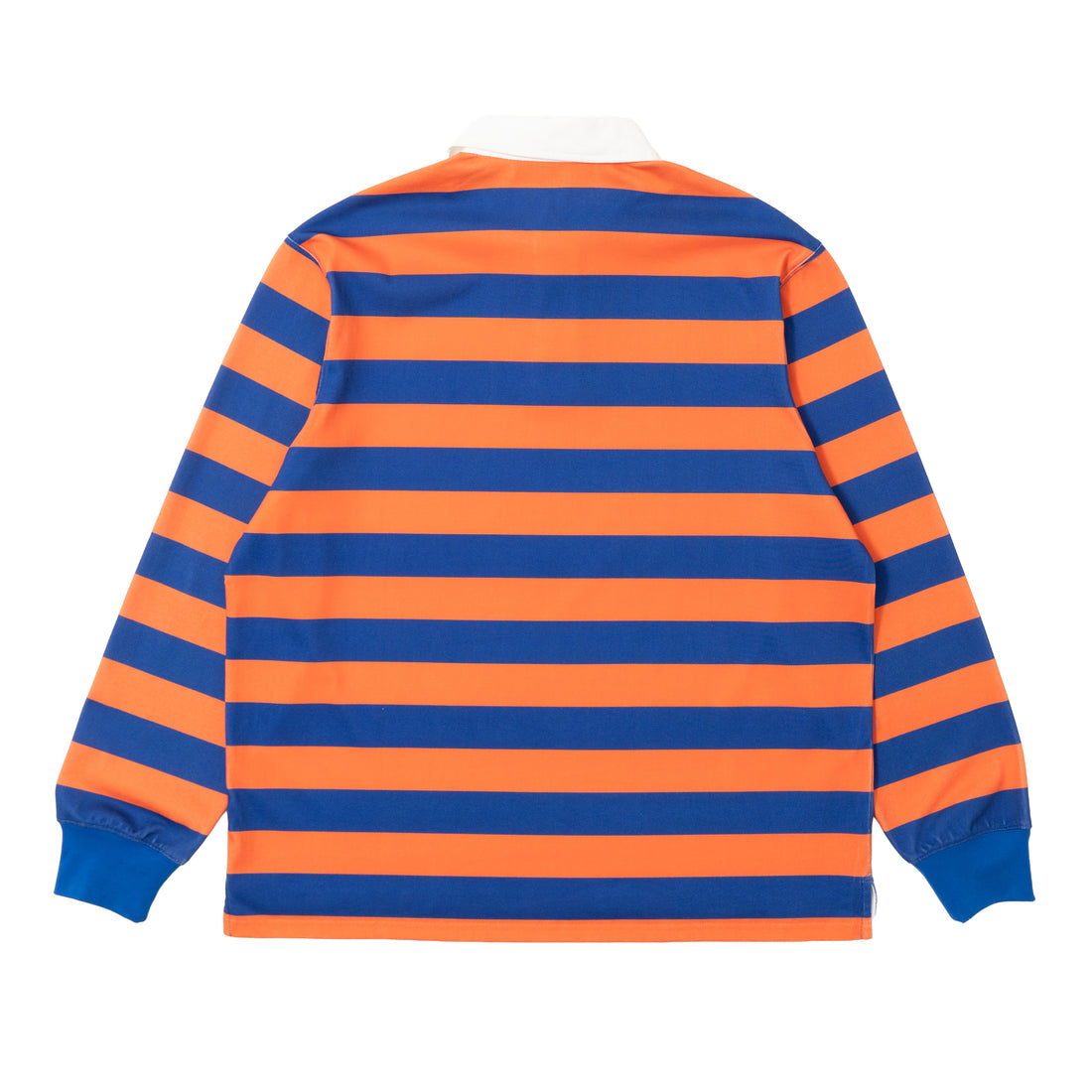Yumi Striped LS Polo - Orange/Blue