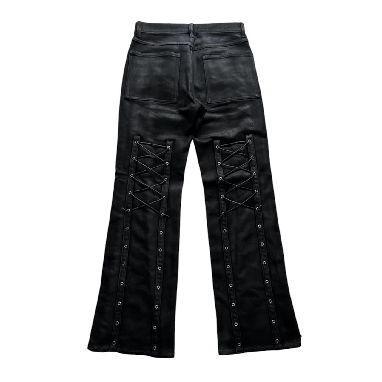 NO MASS PROD. 07GLM LACEDUP DENIM JEANS