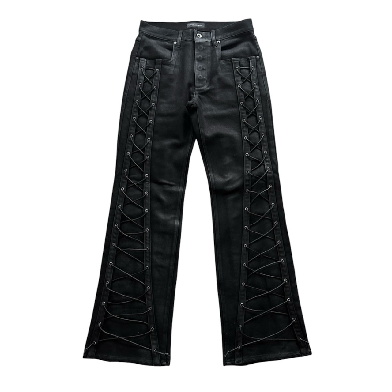 NO MASS PROD. 07GLM LACEDUP DENIM JEANS