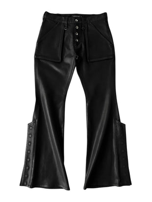 NO MASS PROD. 014GLM J-WAXED FLARE JEANS
