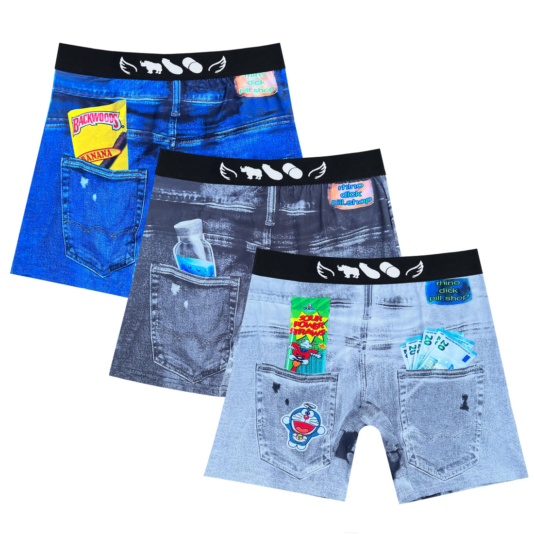 rhinodickpill Denim Underwear 3-Pack – H4LO